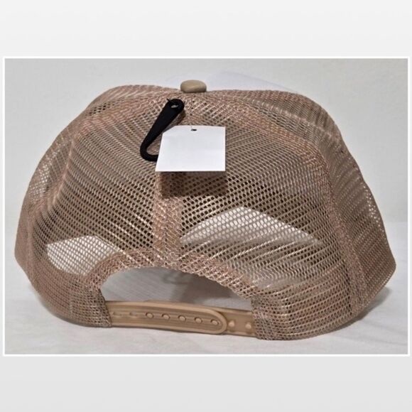 New Trucker Hat Cowboy Boots Pink Bow Tan & White - Picture 6 of 14